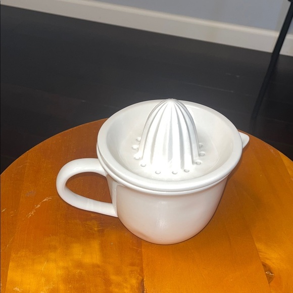 Rae Dunn Cream Ceramic Citrus Juicer - Picture 3 of 6